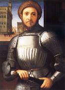 Francesco Granacci Portrait of Man in Armour oil